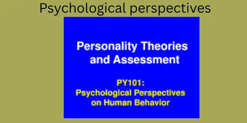 Psychological perspectives image